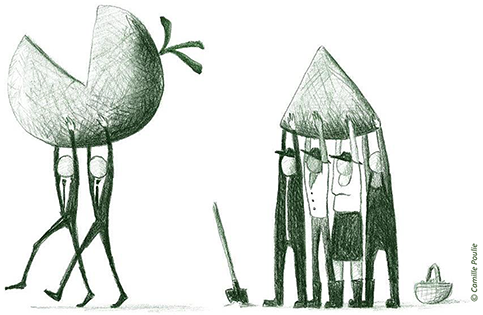 Illustration "Qui a le pouvoir?" Camille Poulie